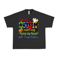 Pigment Black i have autism i can't say trick or treat Urban Heavy Tee - JahusDesignShop