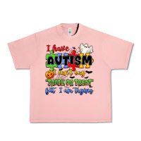 Salmon i have autism i can't say trick or treat Urban Heavy Tee - JahusDesignShop