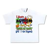 White i have autism i can't say trick or treat Urban Heavy Tee - JahusDesignShop