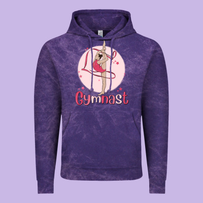 Gymnast Vintage Hoodie Designed By Maliassmallbusiness