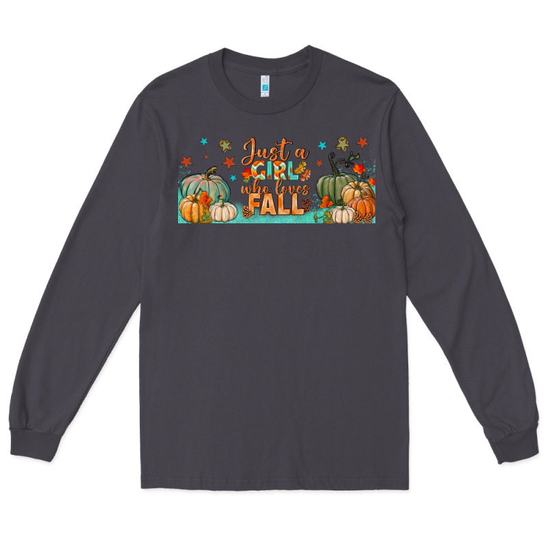 Just A Girl Who Loves Fall Libbey Glass Long Sleeve Tee by BundleAndBundleShop | Teevron