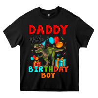 Black daddy of the birthday boy t rex Heavy Core Tee - Artiststas