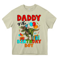 Mossy daddy of the birthday boy t rex Heavy Core Tee - Artiststas