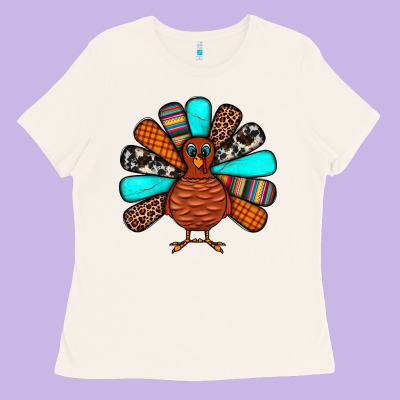 Thanksgiving Turkey Ladies Tee Designed By Jahusdesignshop