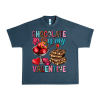 Midnight Navy chocolate is my valentine Urban Heavy Tee - NancyCooperArtShop