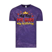 Cloud Purple my day my way my birthday Vintage Tee - MaliasSmallBusiness