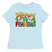 Baby Blue Allergic to pendejas Ladies Tee - RanaPortraitStore