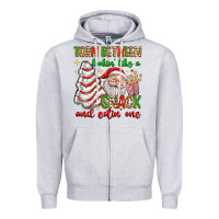 Heather Grey torn between lookin' like a snack and eatin' one Zipper Hoodie - texasbilliewilder