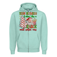 Seafoam torn between lookin' like a snack and eatin' one Zipper Hoodie - texasbilliewilder