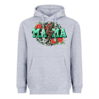 Heather Grey Mama rock lightning bolt Mother's Day Heavyweight Hoodie - CowGirlArtShop