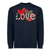 Navy love Heavyweight Sweatshirt - LillyAllenDesigns