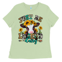 Matcha just be legend dairy heifer Ladies Tee - Jasminsmagicworld