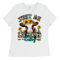 White just be legend dairy heifer Ladies Tee - Jasminsmagicworld
