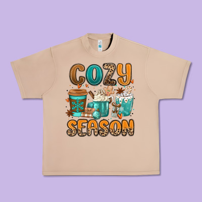 Cozy Season Winter Coffee Cups Urban Heavy Tee Designed By Maliassmallbusiness