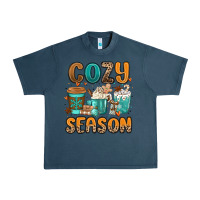 Midnight Navy cozy season winter coffee cups Urban Heavy Tee - MaliasSmallBusiness