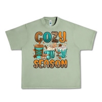 Oil Green cozy season winter coffee cups Urban Heavy Tee - MaliasSmallBusiness
