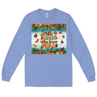 Colony Blue Just A Girl Who Loves Fall Tumbler Long Sleeve Tee - BundleAndBundleShop