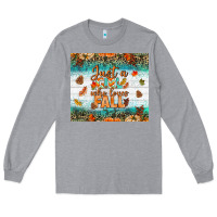Heather Grey Just A Girl Who Loves Fall Tumbler Long Sleeve Tee - BundleAndBundleShop