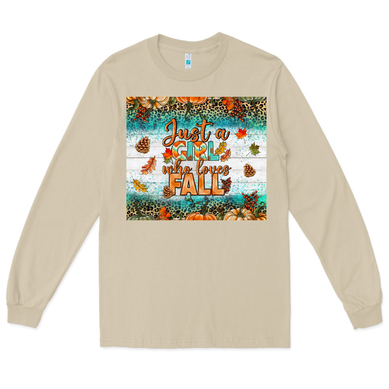 Just A Girl Who Loves Fall Tumbler Long Sleeve Tee by BundleAndBundleShop | Teevron
