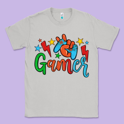 Gamer Classic Tee Designed By Jahusdesignshop