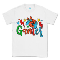 White gamer Classic Tee - JahusDesignShop