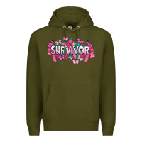 Army Green Cancer survivor Cancer Awareness Premium Hoodie - HowdyJamesFarm