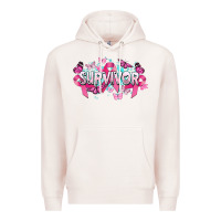 Pale Pink Cancer survivor Cancer Awareness Premium Hoodie - HowdyJamesFarm