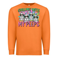 Carrot Chilling with my peeps Easter bunnies Premium Sweatshirt - CowGirlArtShop