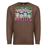 Chestnut Chilling with my peeps Easter bunnies Premium Sweatshirt - CowGirlArtShop