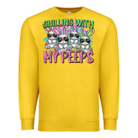 Lemon Chilling with my peeps Easter bunnies Premium Sweatshirt - CowGirlArtShop