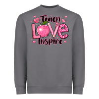 Storm teach love inspire teacher valentines day Heavyweight Sweatshirt - LillyAllenDesigns