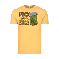 Vintage Mustard pack your bags Vintage Tee - NancyCooperArtShop