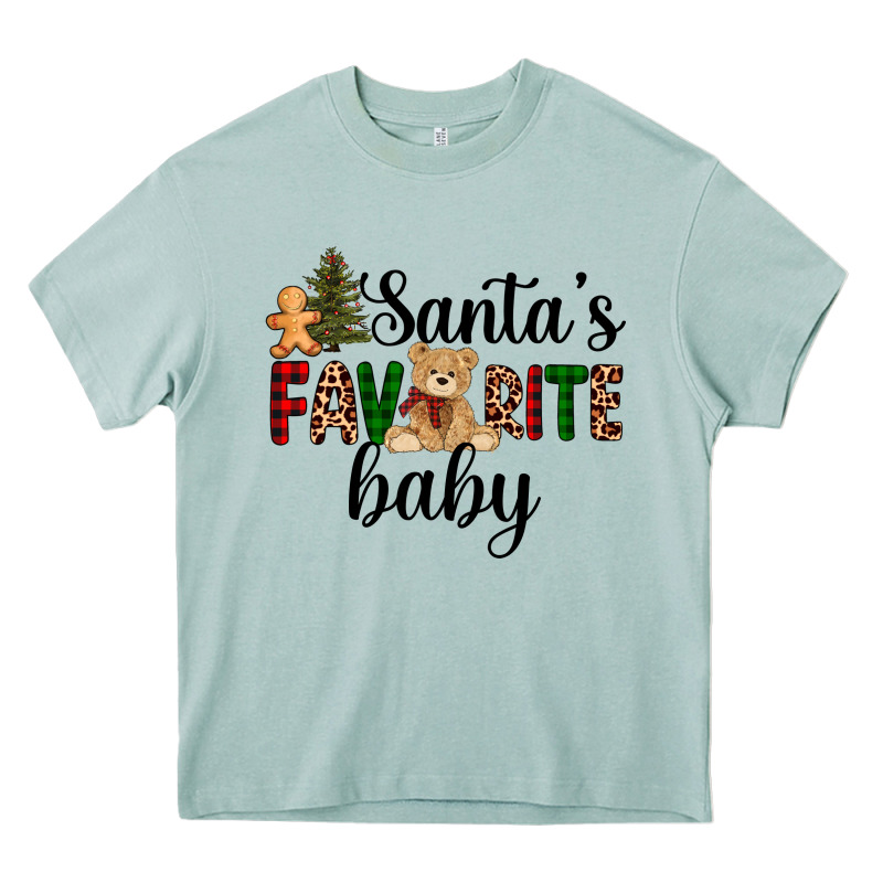 Santa's Favorite Baby Heavy Core Tee by AdoDesignShop | Teevron