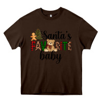 Chocolate Brown santa's favorite baby Heavy Core Tee - AdoDesignShop