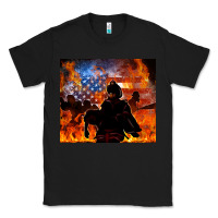 Black western firefighters Classic Tee - MaliasSmallBusiness
