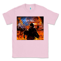 Bubblegum Pink western firefighters Classic Tee - MaliasSmallBusiness