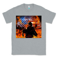 Heather Grey western firefighters Classic Tee - MaliasSmallBusiness