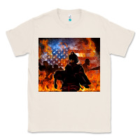 Natural western firefighters Classic Tee - MaliasSmallBusiness