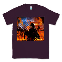 Plum western firefighters Classic Tee - MaliasSmallBusiness