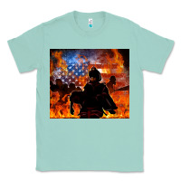 Seafoam western firefighters Classic Tee - MaliasSmallBusiness