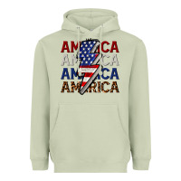 Matcha America with lightning bold Heavyweight Hoodie - CowGirlArtShop