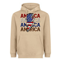 Mushroom America with lightning bold Heavyweight Hoodie - CowGirlArtShop