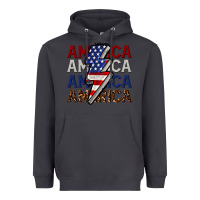 Smoke America with lightning bold Heavyweight Hoodie - CowGirlArtShop