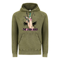 Vintage Olive the lash boss Vintage Hoodie - MaliasSmallBusiness
