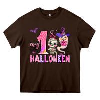 Chocolate Brown my first pink halloween Heavy Core Tee - AdoDesignShop