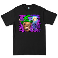 Black highland cow halloween Premium Tee - JahusDesignShop
