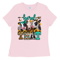 Bubblegum Pink herd that heifers Ladies Tee - Jasminsmagicworld