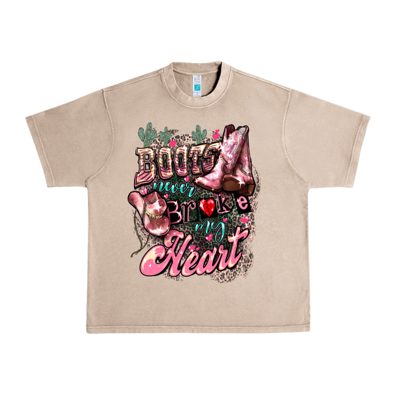 Boots Never Broke My Heart Urban Heavy Tee by NancyCooperArtShop | Teevron