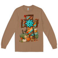 Toasted Coconut fall cross Long Sleeve Tee - BundleAndBundleShop