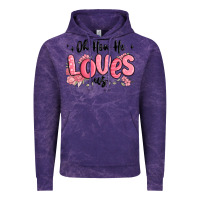 Cloud Purple oh how he loves us Vintage Hoodie - MaliasSmallBusiness